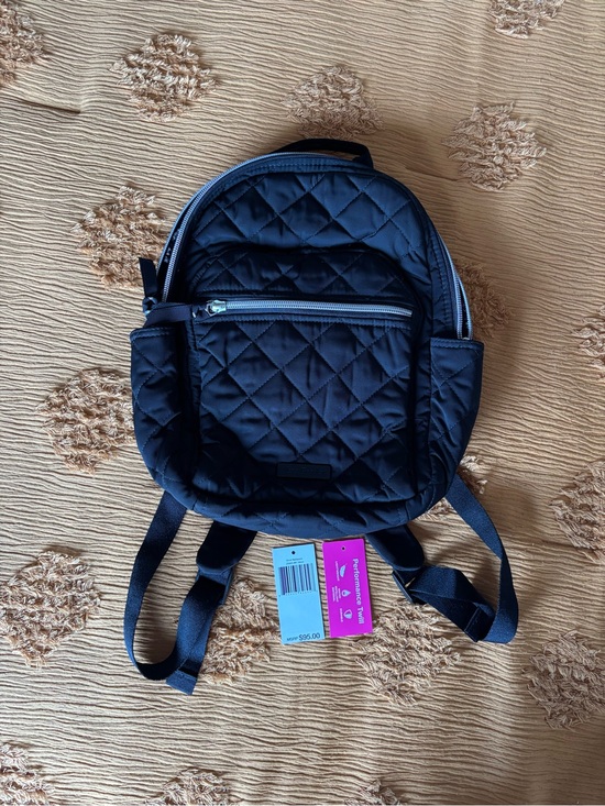 Vera Bradley Performance Twill Small Backpack - Black